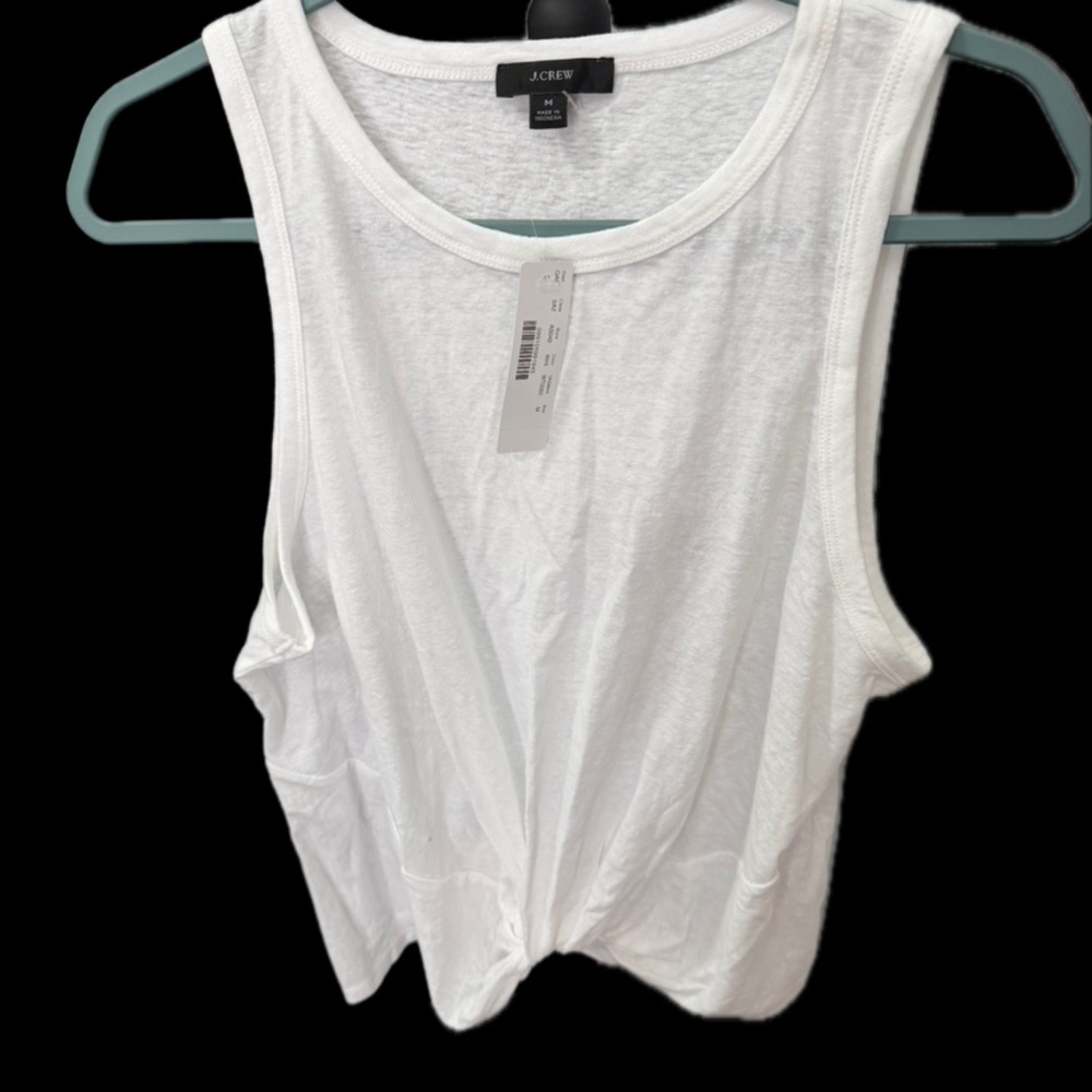 Brand New J Crew White Crop Tank Too